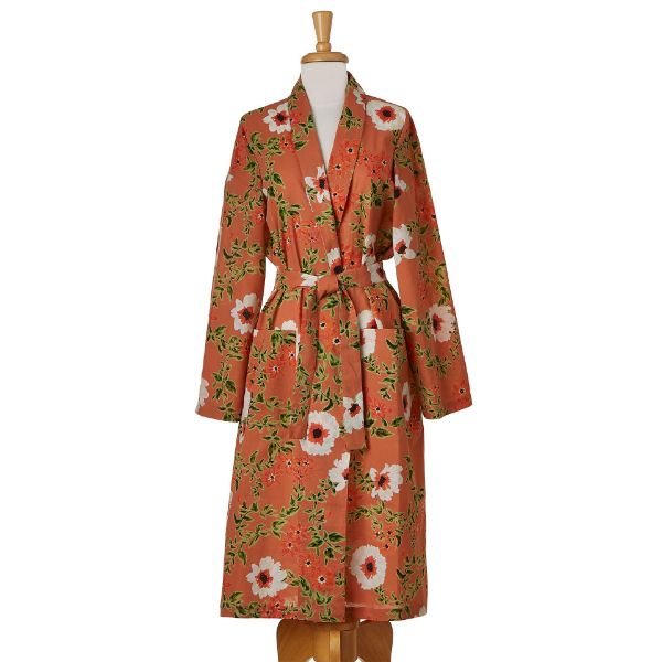 tag wholesale blossom robe cotton floral lightweight artisan art spa bath luxury gift