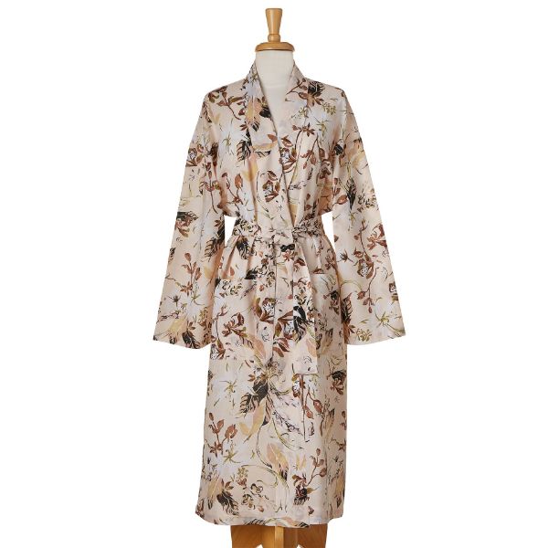 tag wholesale orchid robe cotton floral lightweight artisan art spa bath luxury gift