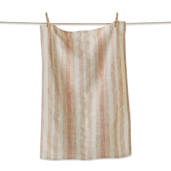 tag wholesale serene stripe dishcloth dishtowel clean white blush pink gift cotton kitchen