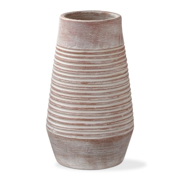tag wholesale ribbed terracotta vase design home decor planter natural white