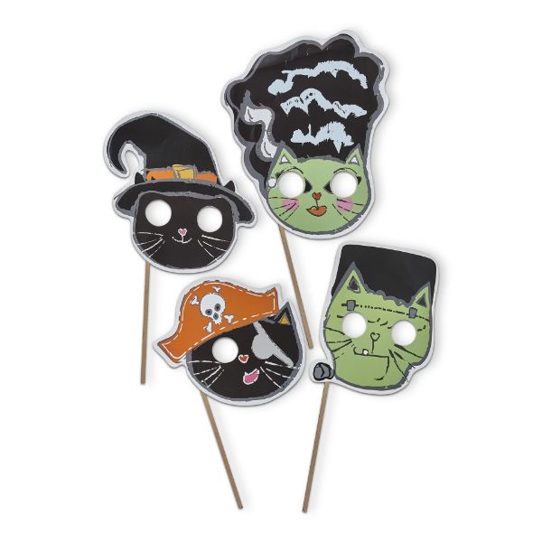 Picture of monster masks set of 4 - multi