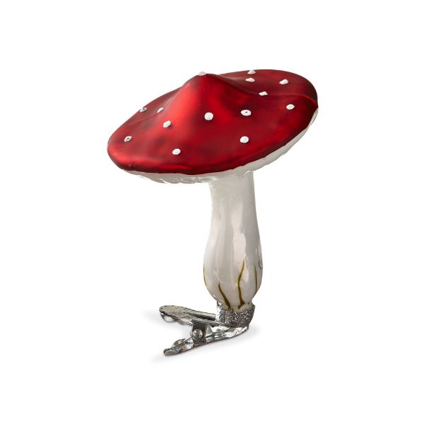 Picture of vintage mushroom clip ornament - multi