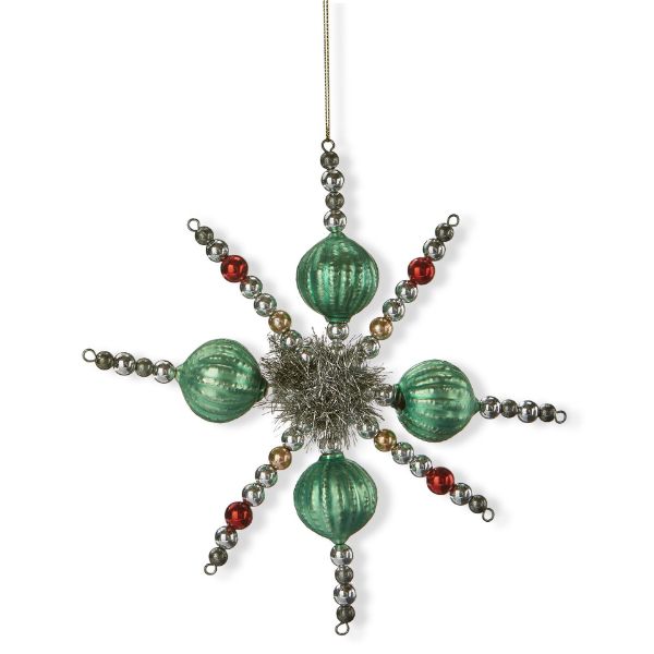 Picture of vintage star ornament - green