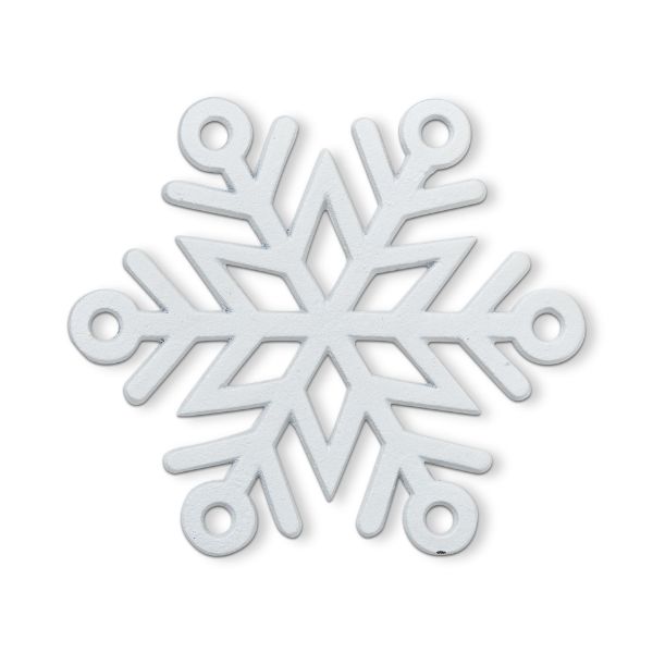 Picture of snowflake trivet - white