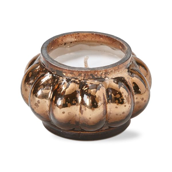 Picture of reflection filled candle - antique brown
