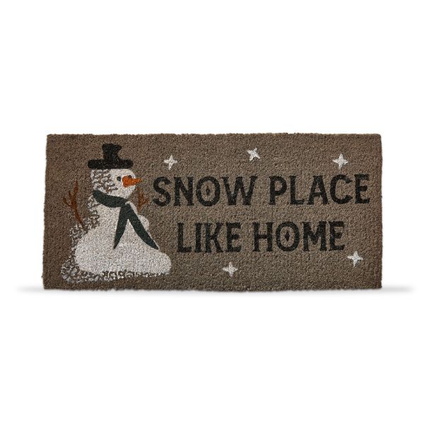 Picture of snow place like home estate coir mat - multi