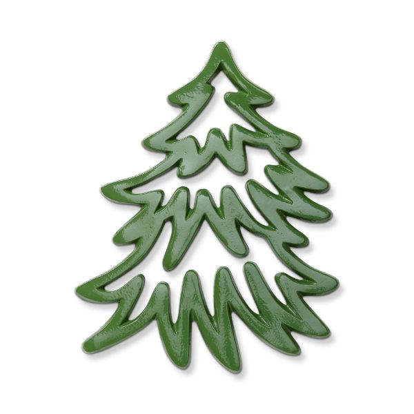 Picture of christmas tree trivet - green