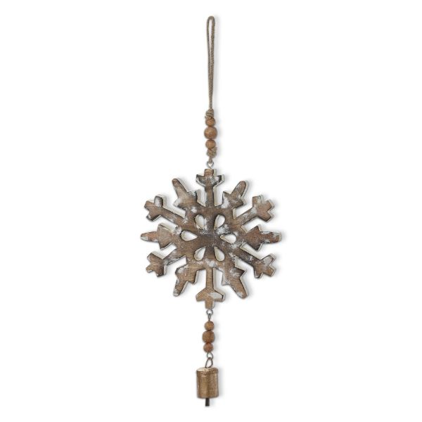 Picture of woodland snowflake hanging decor - natural