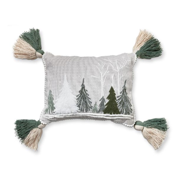 Picture of fresh balsam tree lumbar pillow - multi