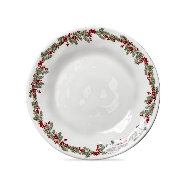 Picture of farmhouse christmas dinner plate - multi