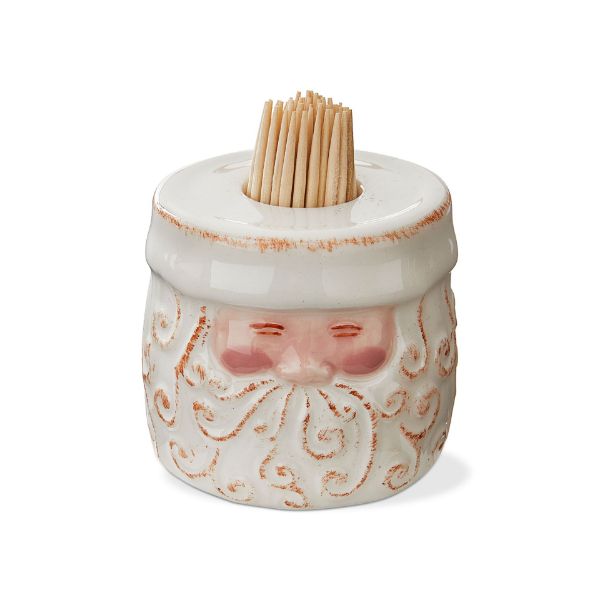 Picture of santa toothpick holder set - white