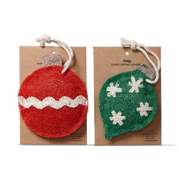 Picture of ornament loofah scrubber assortment of 2 - multi