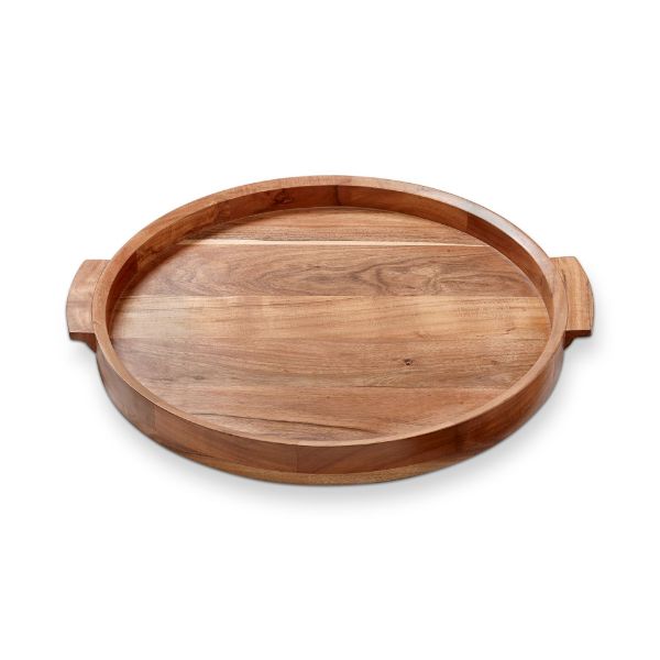 Picture of serving tray board with  handles - natural
