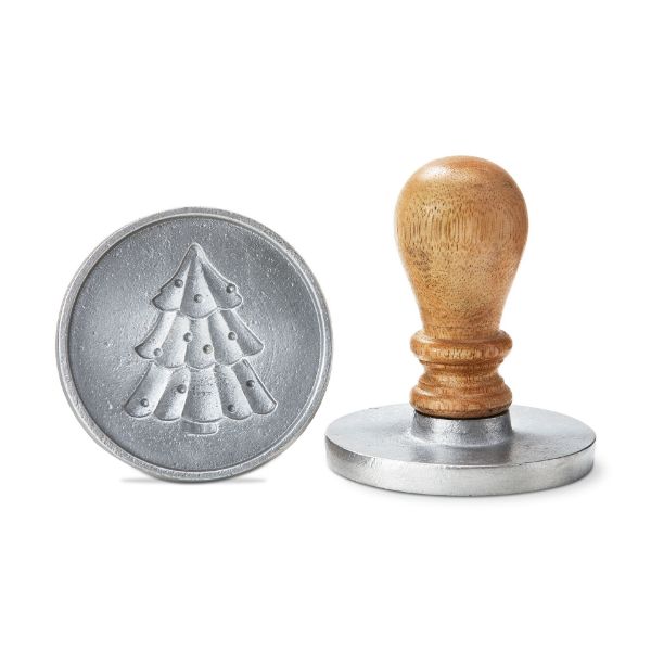 Picture of tree cookie stamp - silver