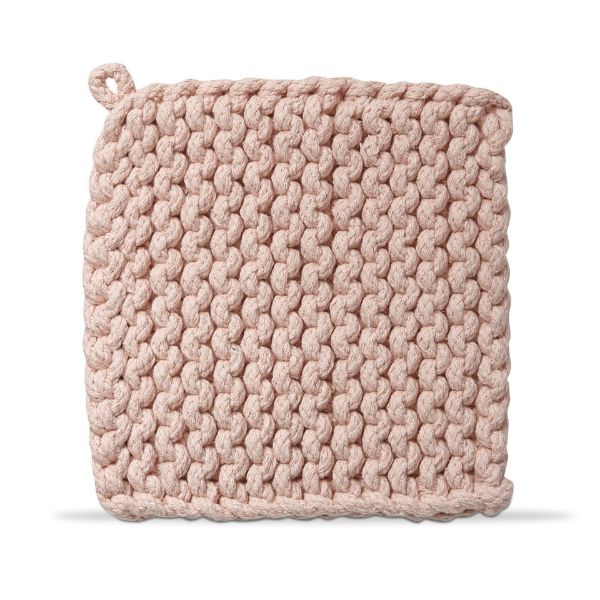 Picture of crochet trivet potholder - blush