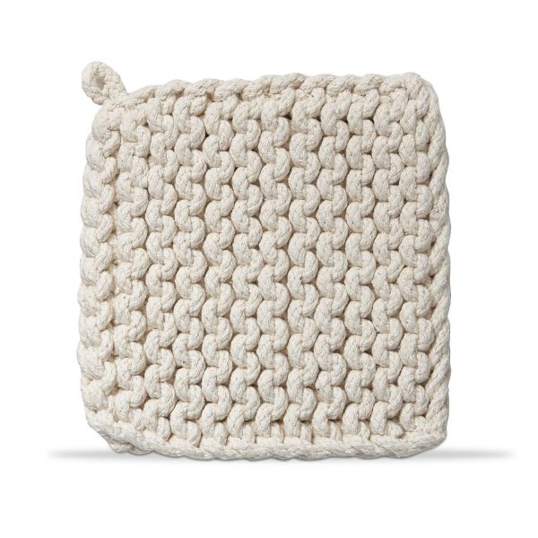 Picture of crochet trivet potholder - white