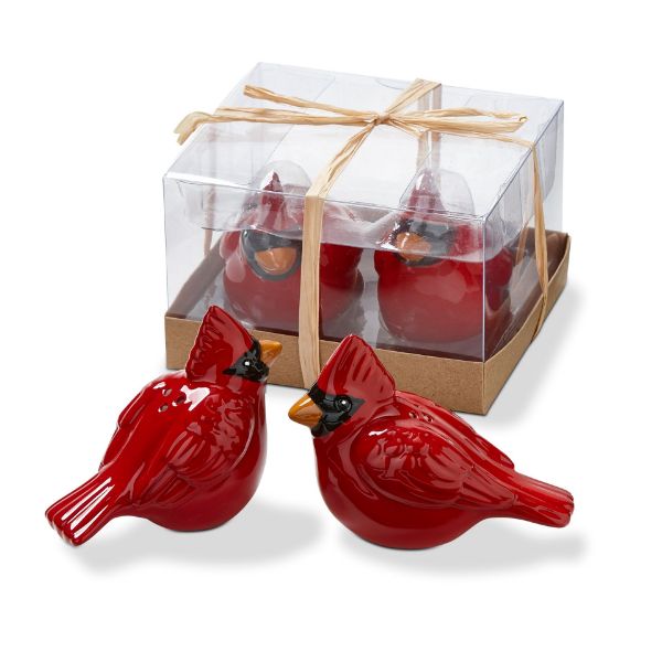 Picture of cardinal salt & pepper set of 2 - red