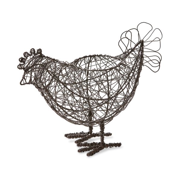 Picture of chicken wire basket - brown