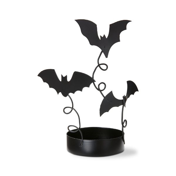 Picture of flying bat pillar holder - black