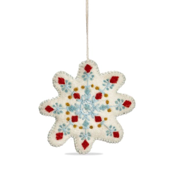 Picture of stitched snowflake ornament - multi