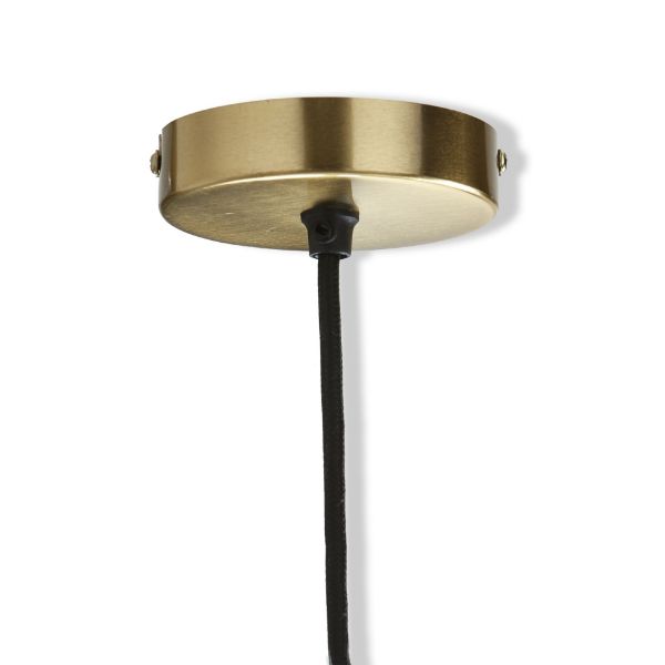 Picture of blake glass pendant light - brass