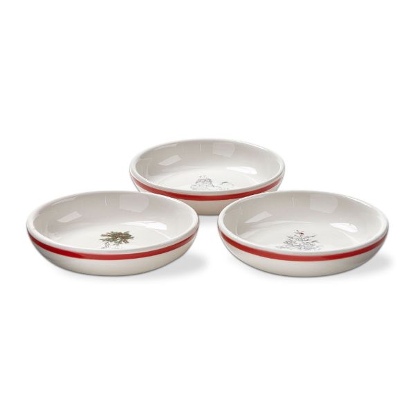 Picture of farmhouse shallow bowl assortment of 3 - multi