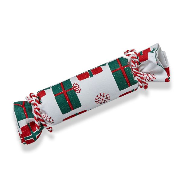 Picture of presents cracker dishtowel - multi