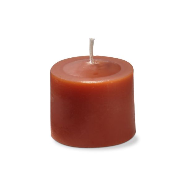 tag wholesale color studio votive candles set of 12 unscented paraffin wax events weddings parties burnt sienna