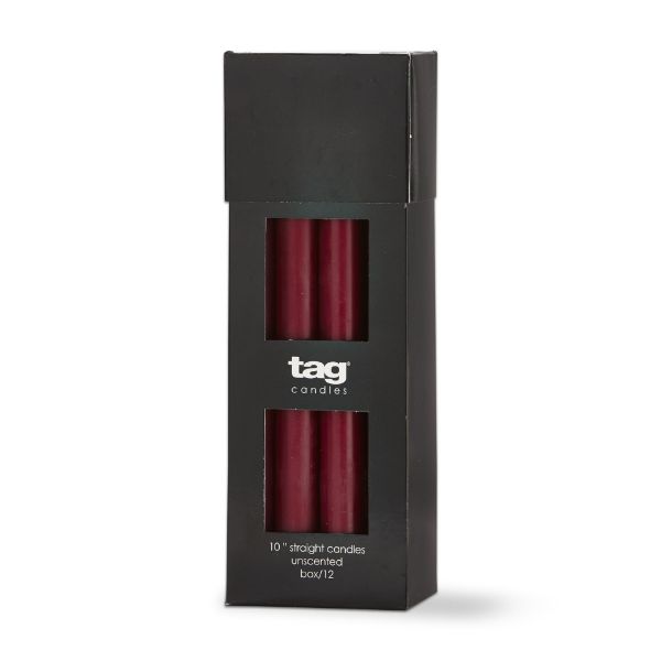 tag wholesale color studio 10in straight candle unscented paraffin wax taper candlesticks events weddings parties wine