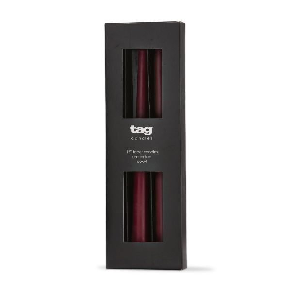 tag wholesale color studio 12in taper candle set of 4 unscented paraffin wax candlesticks events weddings parties wine