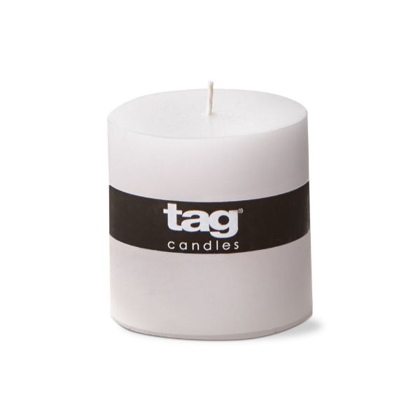Picture of color studio candle 3x3 - white