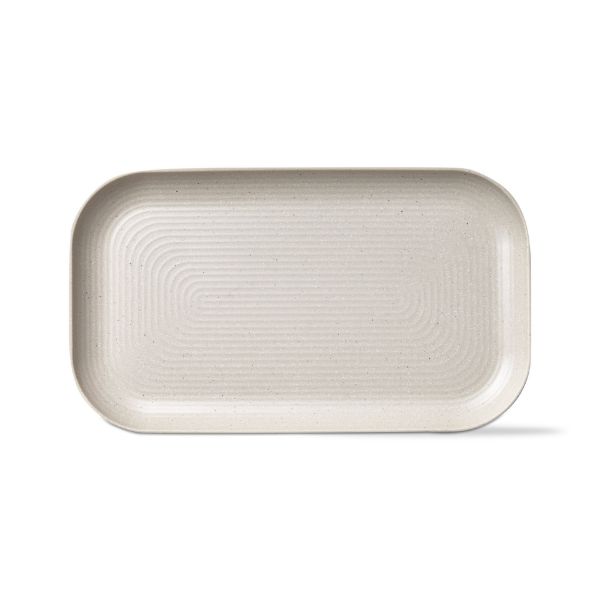 tag wholesale brooklyn melamine rectangular platter cream white beige table shatterproof outdoor
