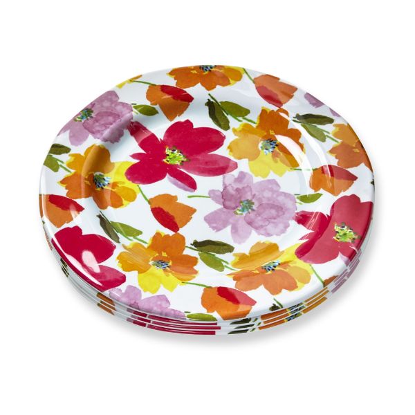 tag wholesale springtime floral melamine salad plate set spring summer floral flower shatterproof