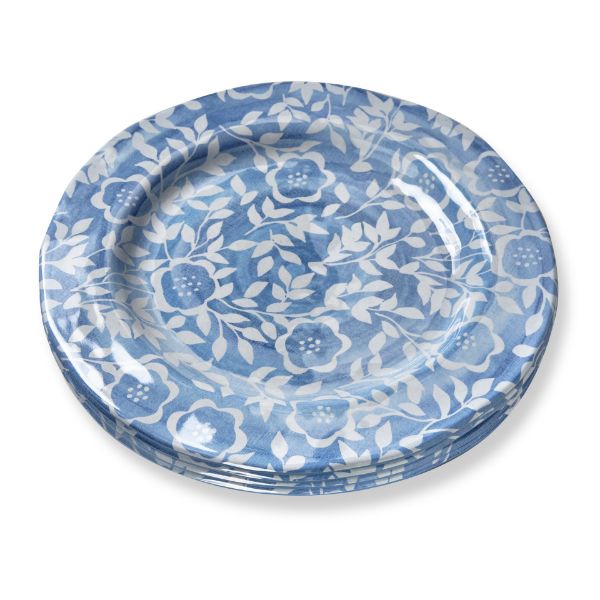 tag wholesale cottage melamine dinner plate set of 4 table shatterproof outdoor design blue