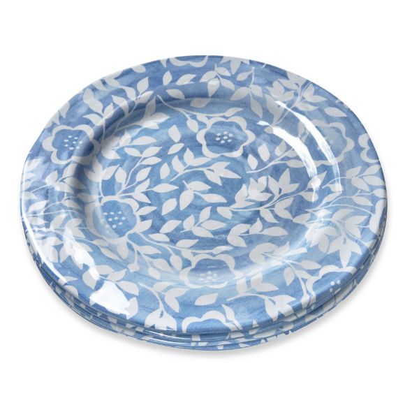 tag wholesale cottage melamine salad plate set of 4 table shatterproof outdoor design blue