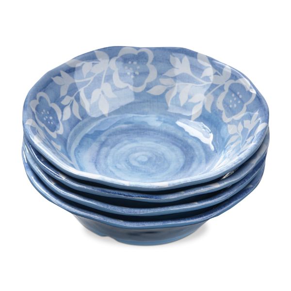 tag wholesale cottage melamine bowl set of 4 table shatterproof outdoor design blue