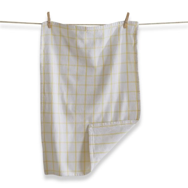 tag wholesale tag classic double cloth dishtowel yellow cotton dishcloth kitchen clean retail