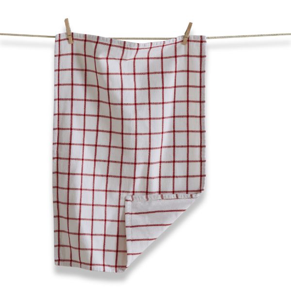 tag wholesale tag classic double cloth dishtowel red cotton dishcloth kitchen clean retail bulk