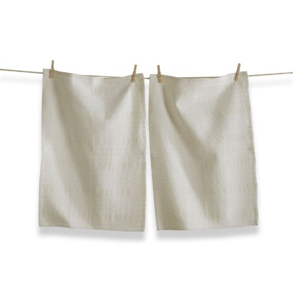tag wholesale tag classic basket weave dishtowel set of 2 white cotton dishcloth kitchen clean