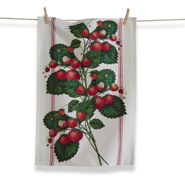 tag wholesale orchard stinson strawberries dishtowel fruit art dishcloth cotton kitchen clean