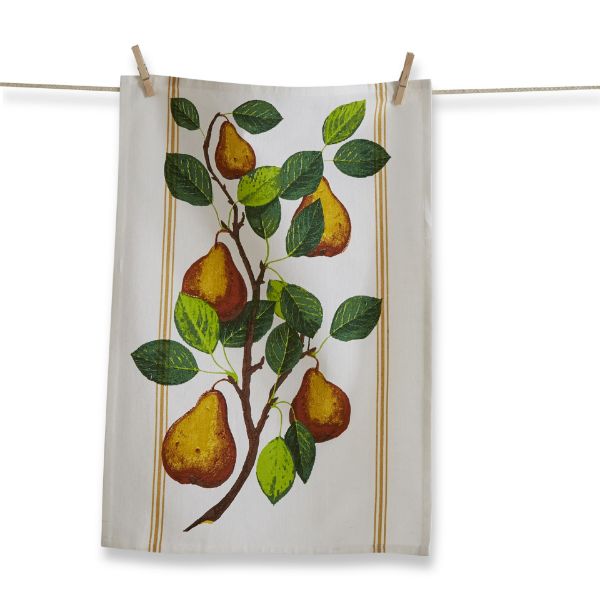 tag wholesale orchard stinson pear dishtowel fruit art dishcloth cotton kitchen clean