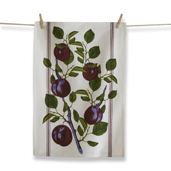 tag wholesale orchard stinson plum dishtowel fruit art dishcloth cotton kitchen clean