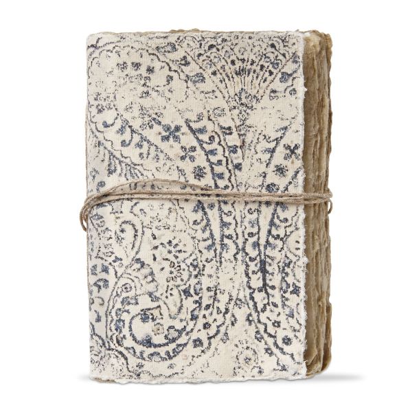 tag wholesale paisley journal soft cover neutral natural recycled artisan notebook