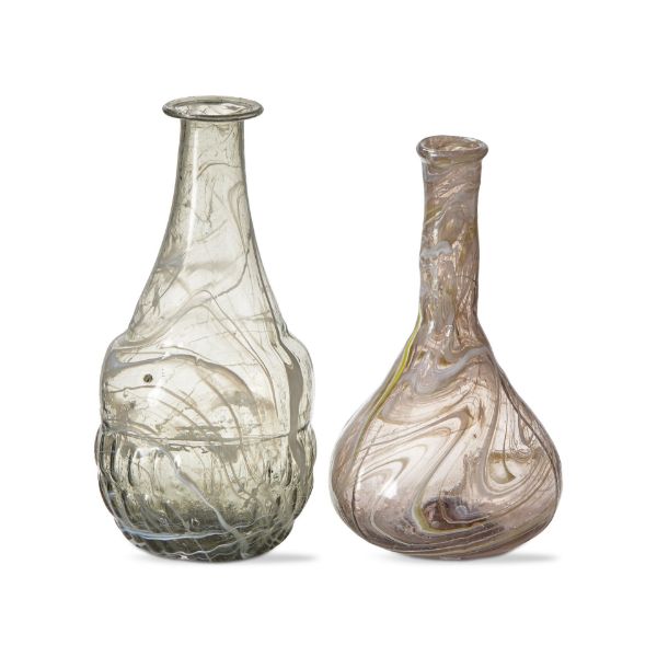 tag wholesale swirl blown glass vase assortment 2 home decorative table shelf room flowers