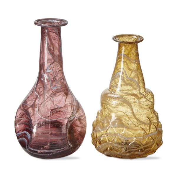tag wholesale twirl blown glass vase assortment 2 home decorative table shelf room flowers