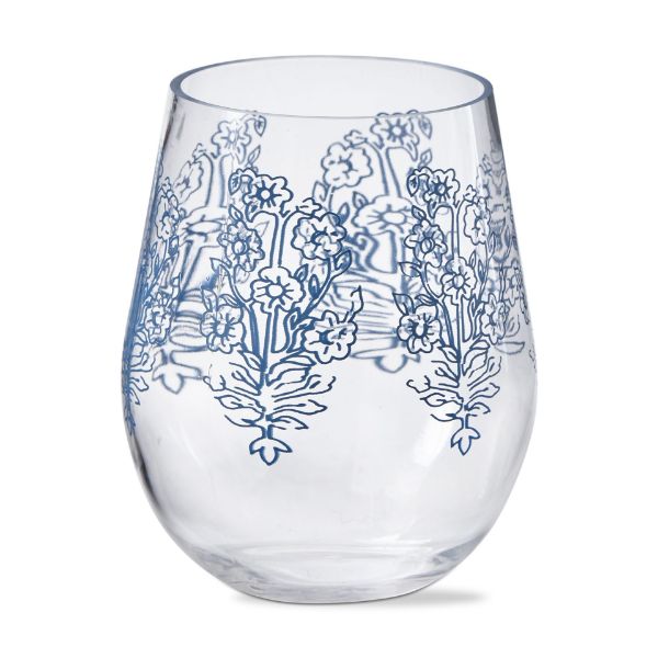 tag wholesale cottage acrylic stemless wine glass drinkware casual dining shatterproof