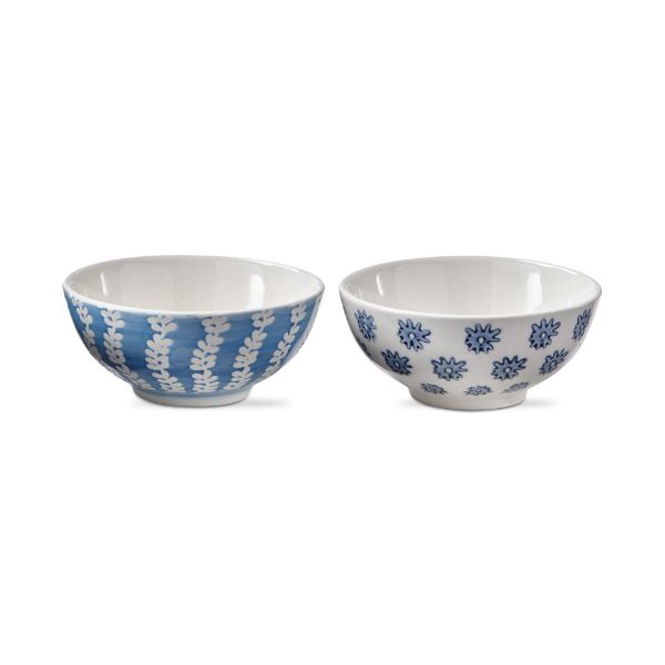 tag wholesale cottage dip bowl assortment of 2 snack condiment seasoning kitchen board blue