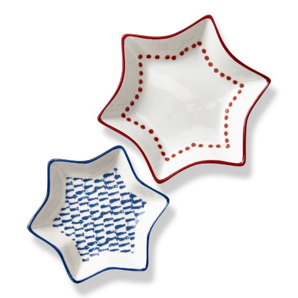 tag wholesale star dish set of 2 america usa patriotic red white blue dinnerware