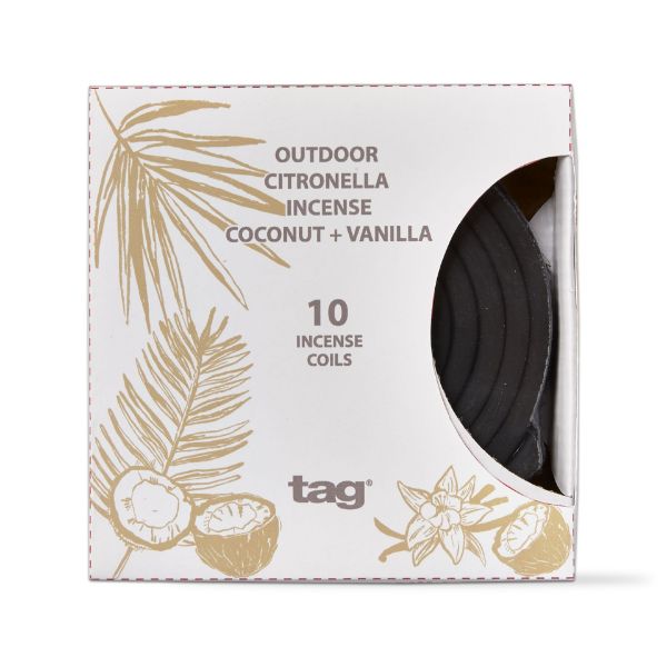 tag wholesale coco vanilla citro ince coils set citronella scented fragrance outdoor picnic garden