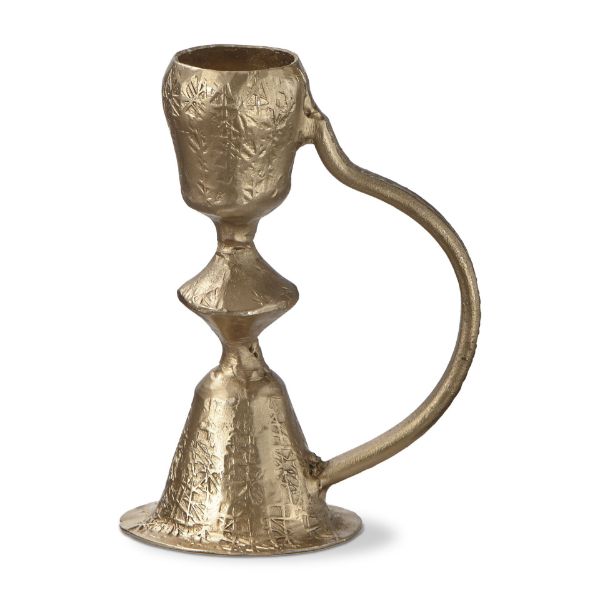 tag wholesale taza taper taper candle holder with handle shortantique gold